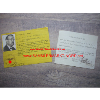 Carrying ID for blind armbands - Aussig 1939
