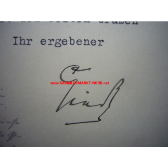 Staatssekretär HERMANN GIEß (Oberpostdirektion) - Autograph